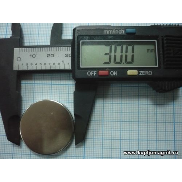 Магнит диск 30х5 мм Магнит диск 30х5 мм