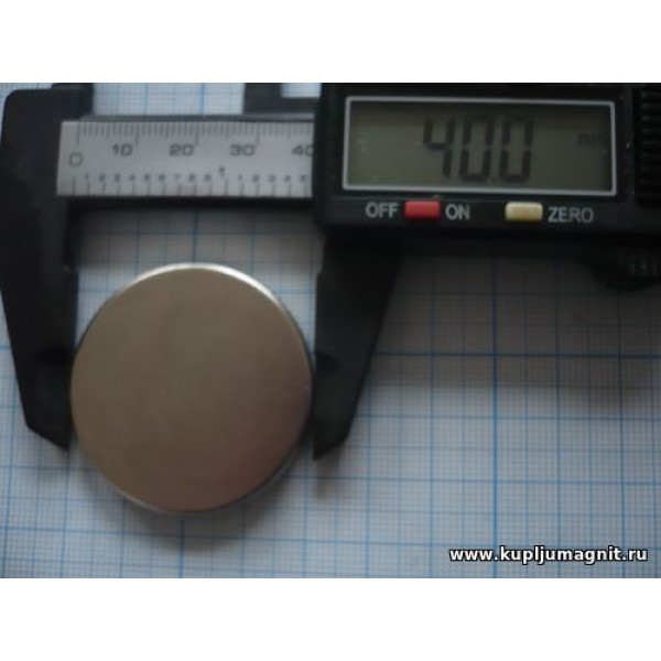 Магнит диск 40х5 мм Магнит диск 40х5 мм