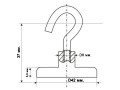 Магнитный крепеж Е42 (крючок)